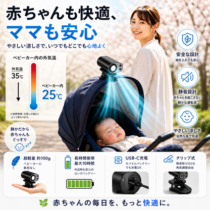 涼風™ | 半導体瞬間冷却クリップファン