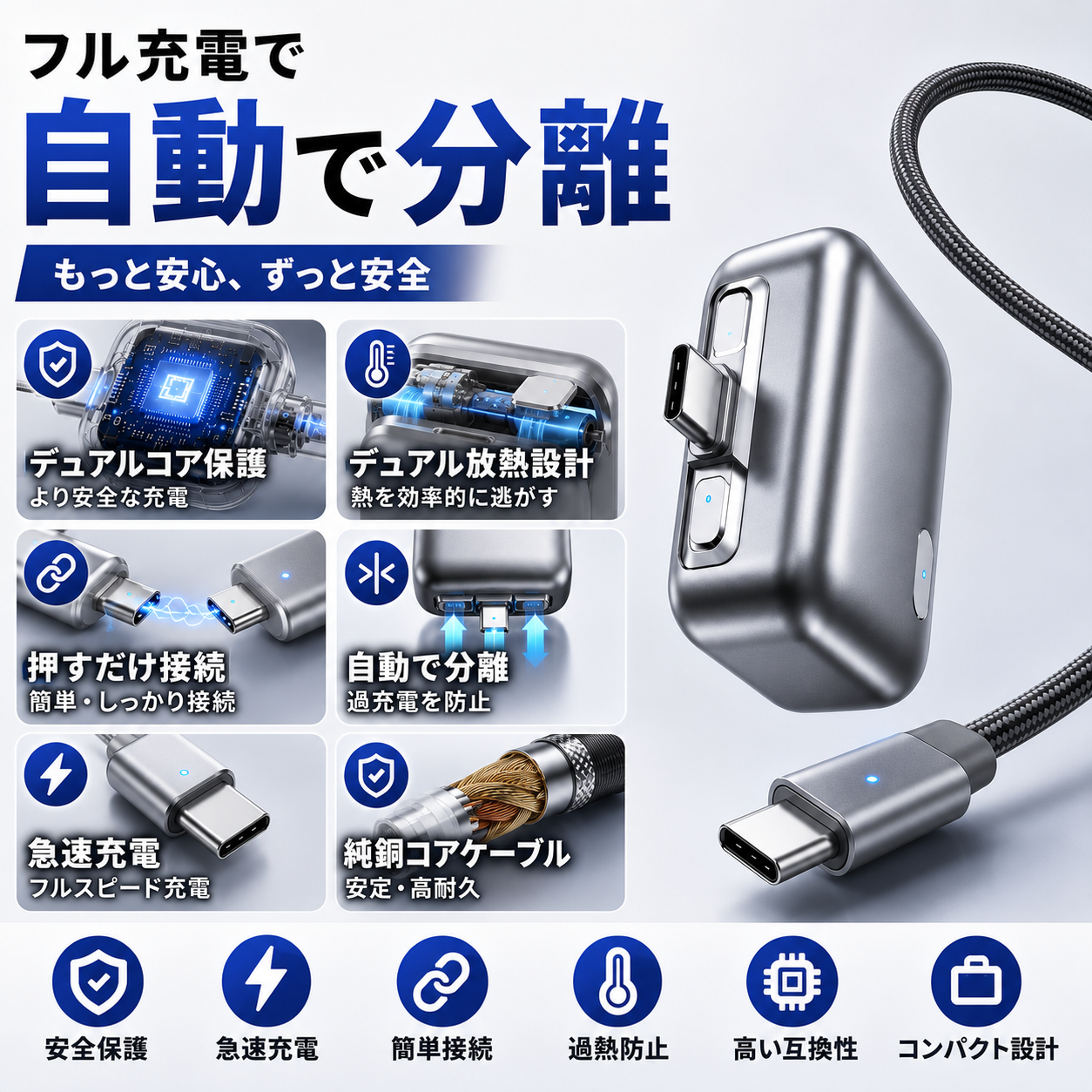 AutoSnap™バッテリーの過熱、もう心配しない